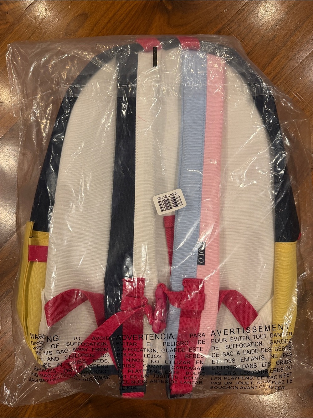 Polo Ralph Lauren Poly Pony White/Multi Backpack - Picture 4 of 5
